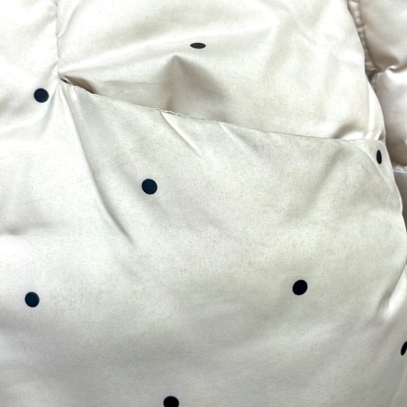 Zara Baby Toddler Girl Beige Polka Dot Puffer Jacket, Size 4-5 Years - Picture 9 of 12